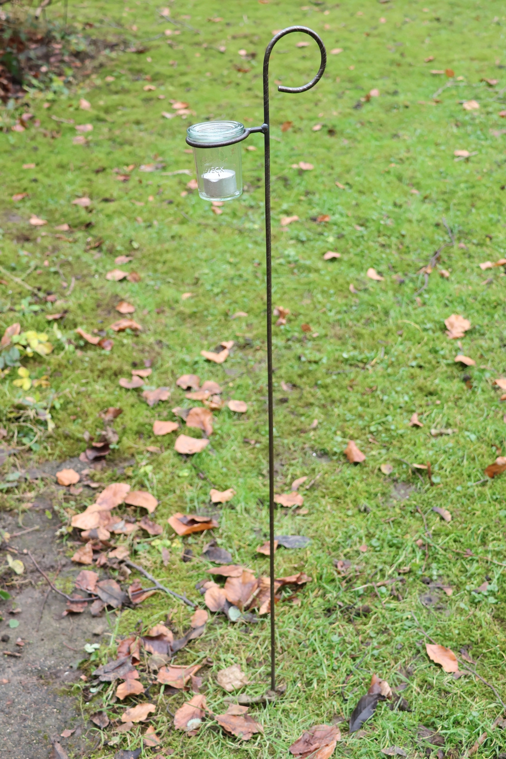 3 er Set Windlichtstecker, Gartenstecker, Gärtnergeschenk