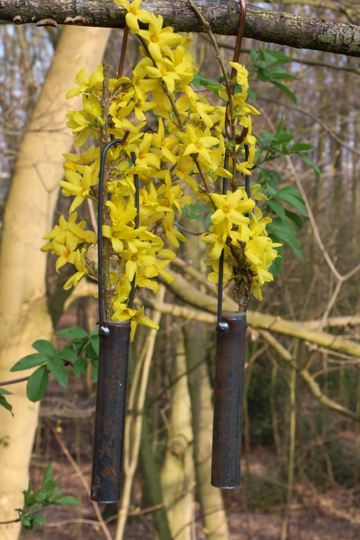Outdoor-Vase "Hängerchen" , Vases für drinnen und draussen, Fensterdeko, Vase zum hängen