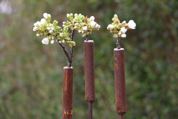 Outdoorvase "Gartenstecker" 3er Set