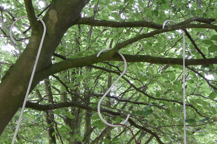 Baumhaken "0,35 Meter", S-Haken, Haken für schwere Deko, Erntehaken, Eisenhaken für Bäume, 