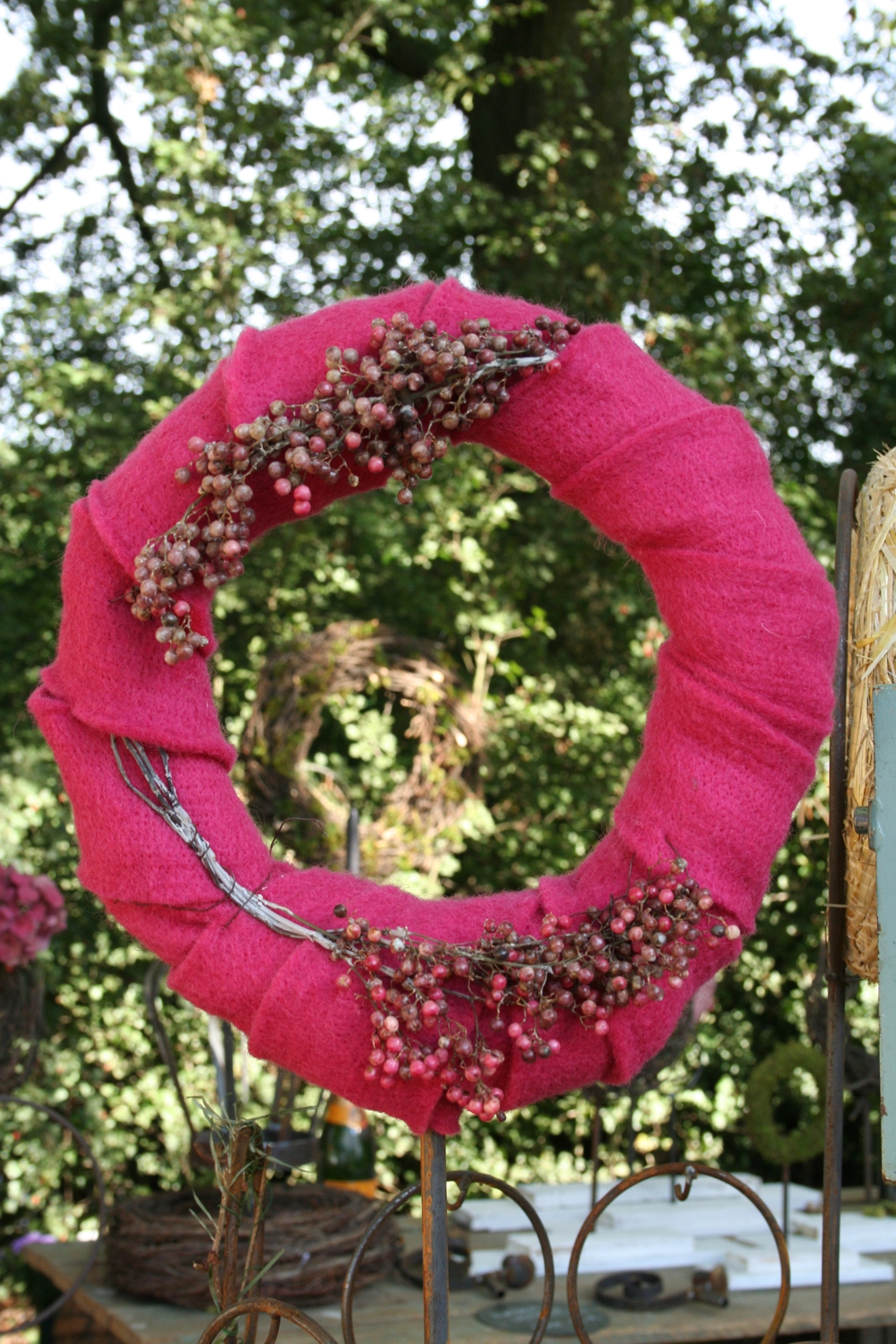 Kranz-Ring  XL 600 mm, Herbstdeko, Ring zum dekorieren, Eisenring, Floristenring, Ring für Naturdeko, 