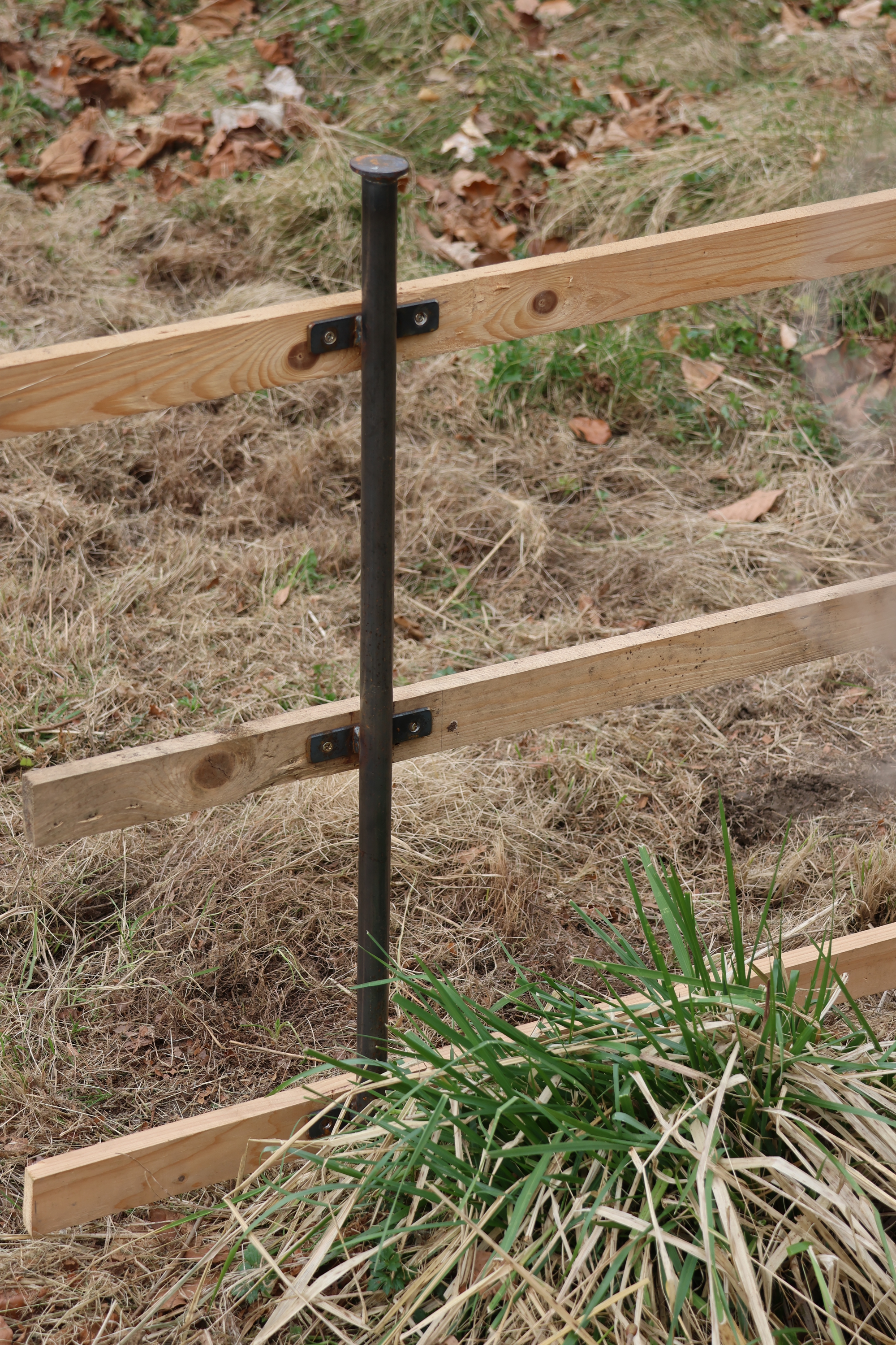 Erdspieß, Einschlagpfosten für Gartenstele, DIY-Zaunbau