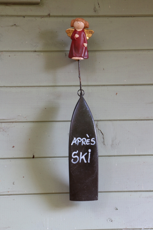 Deko-Ski, Weihnachtsdekoration für Töpfe, alte Skier, Winterdeko, Geschenk für Skifahrer, Weihnachtskugelhalter, Originelle Weihnachtsdeko für Töpfe