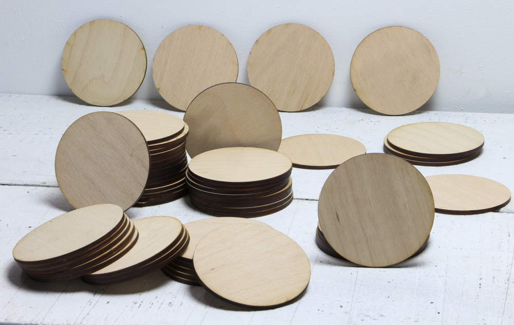 20 Stück Holzscheibe 4 mm, DIY Bastelzubehör 20 Stück Holzscheibe 4 mm, DIY Bastelzubehör